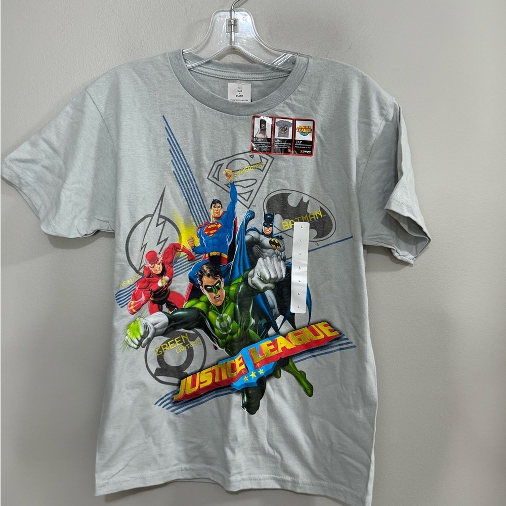 NWT Boys Justice League Graphic Tee. Size L (12)